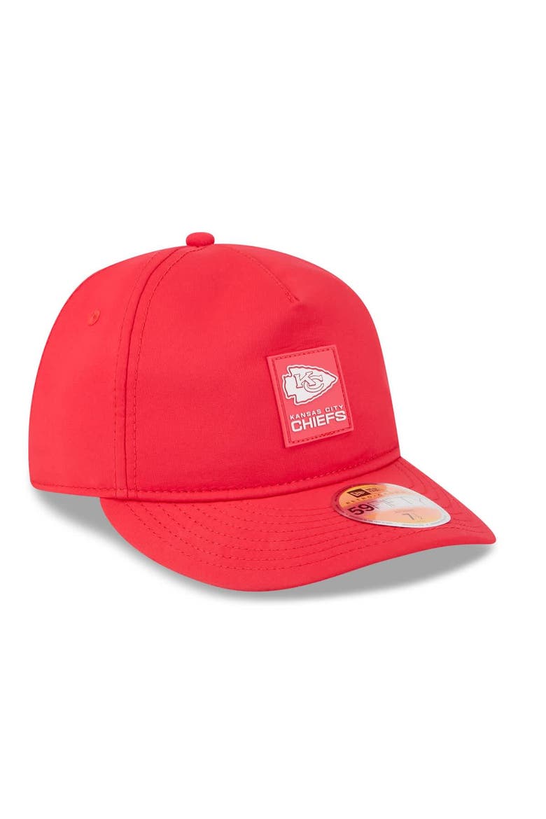 Men's New Era Red Kansas City Chiefs 2025 Sideline  Retro Crown 59FIFTY Fitted Hat, Alternate, color, Red