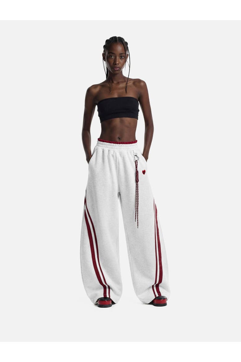 Baggy Barrel Sweatpants, Alternate, color, Grey