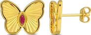 DELMAR Butterfly Stud Earrings