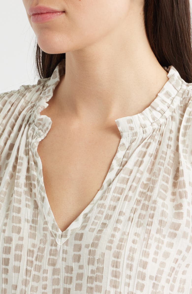 Bella Dahl Ruffle Neck Sleeveless Top, Alternate, color, 