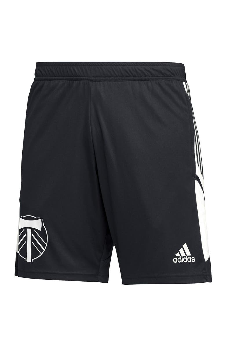 adidas Men's adidas Black Portland Timbers Soccer Training AEROREADY Shorts, Alternate, color, 