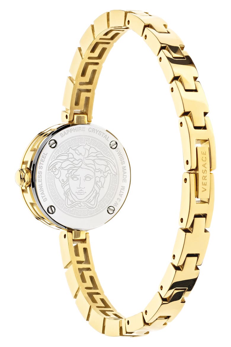 Medusa Secret Bracelet Watch, 25mm, Alternate, color, GOLD