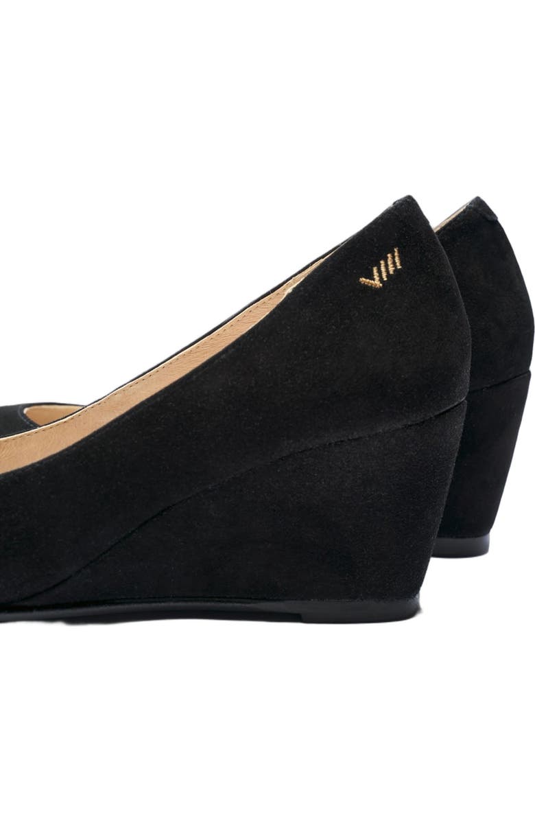 VISCATA Verona Suede Wedges, Alternate, color, Black