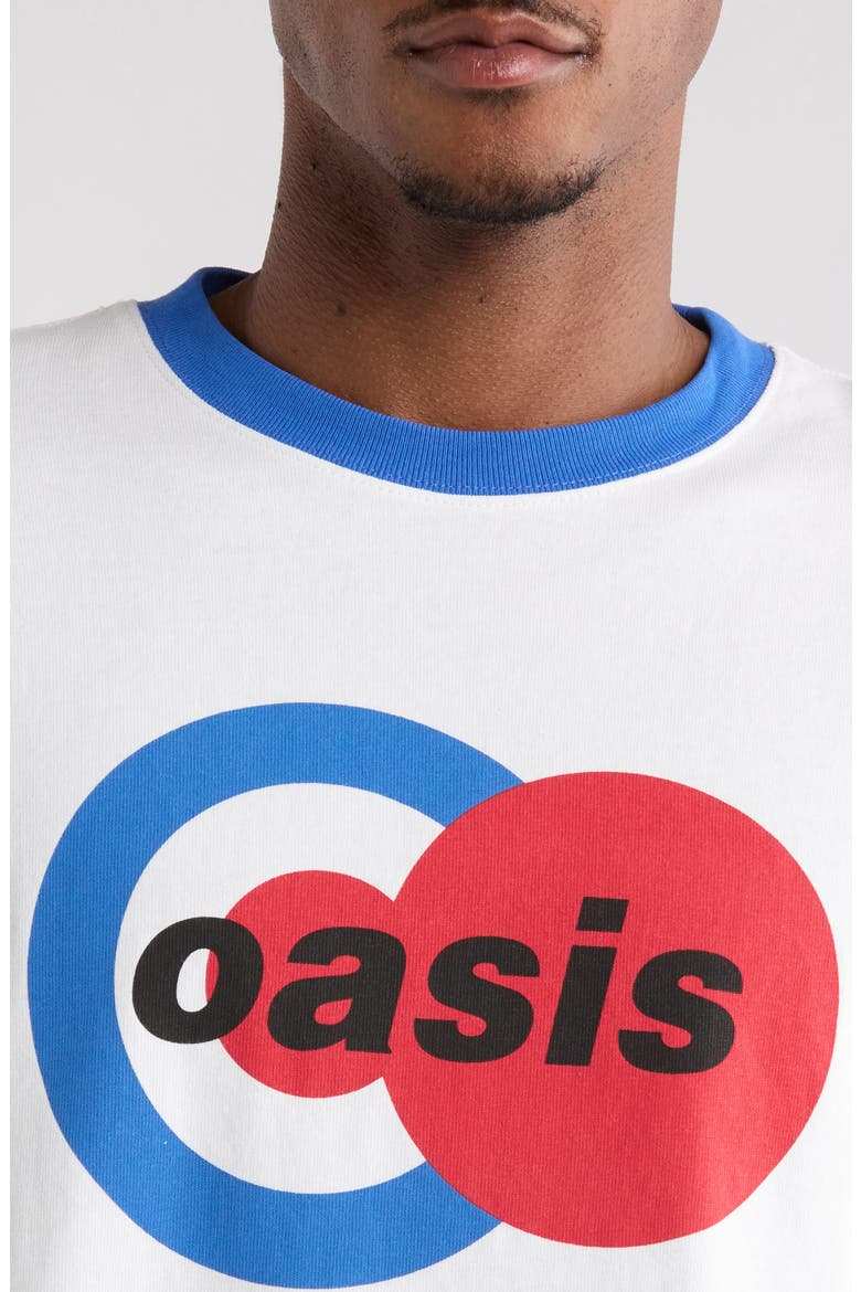 x Oasis 1996 Ringer Graphic T-Shirt, Alternate, color, WHITE