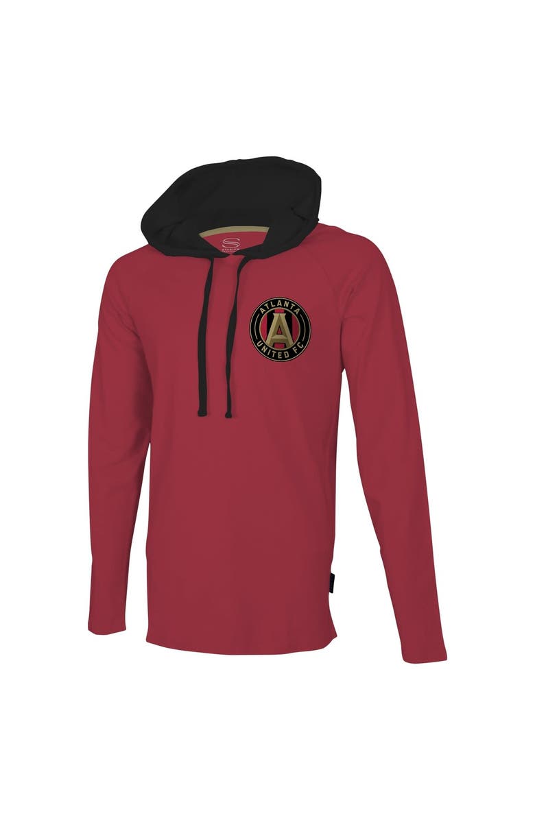 Stadium Essentials Men's Stadium Essentials Red Atlanta United FC Tradition Raglan Hoodie Long Sleeve T-Shirt, Alternate, color, Red