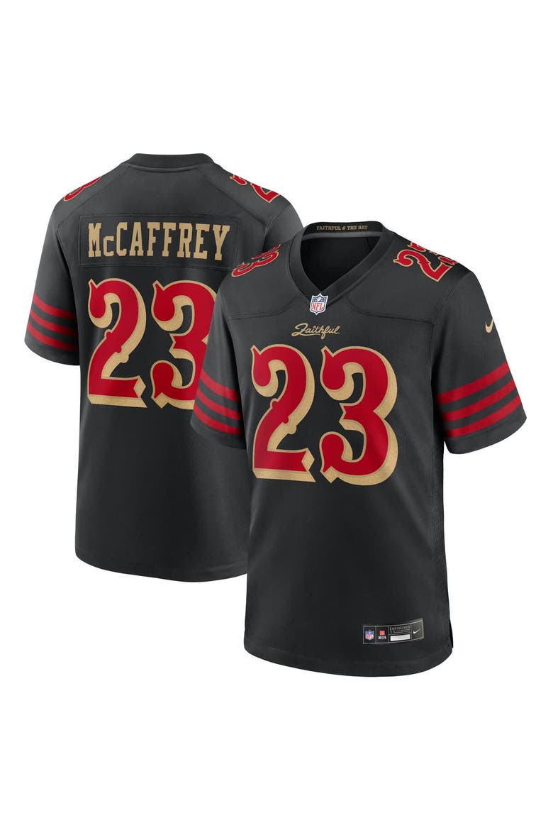 Men's Nike Christian McCaffrey Black San Francisco 49ers 2025 Rivalries Collection Game Jersey, Main, color, Black