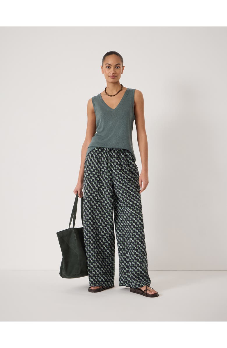 Hush Lio Linen V-Neck Vest, Alternate, color, Sage Green