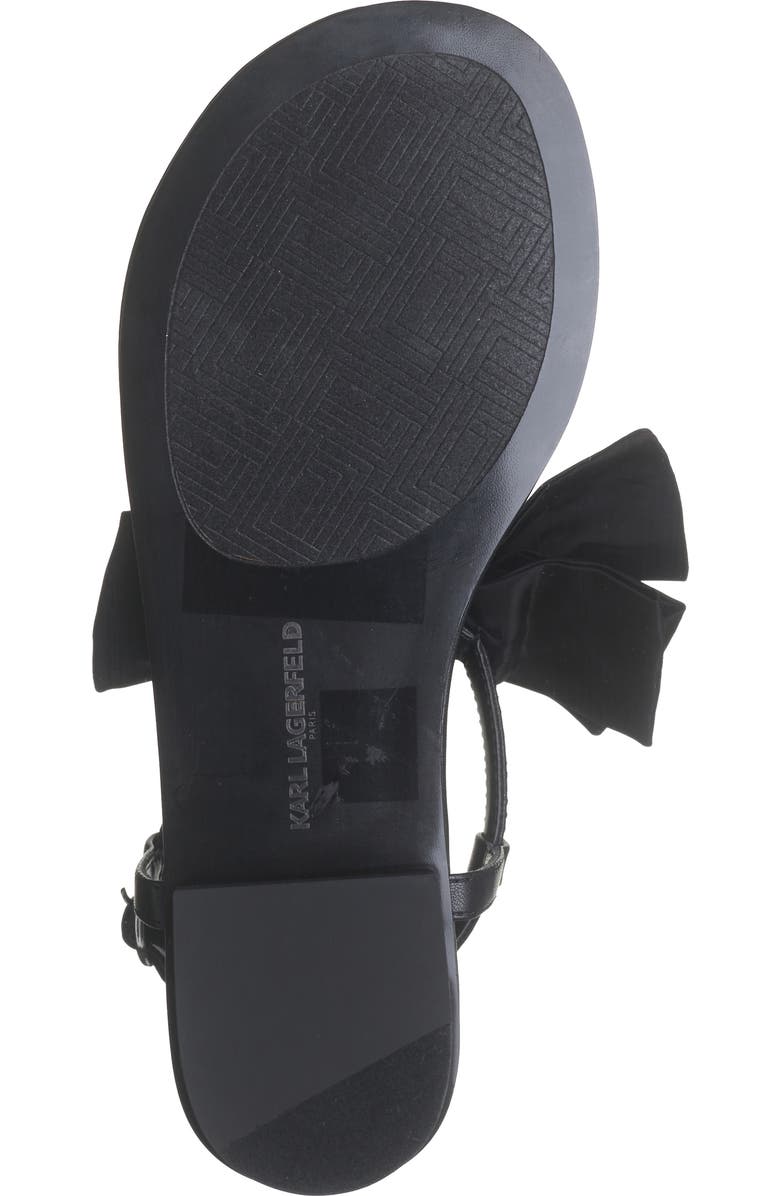 KARL LAGERFELD PARIS Cristi Bow Sandal, Alternate, color,
