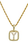 SAVVY CIE JEWELS Initial Pendant Necklace