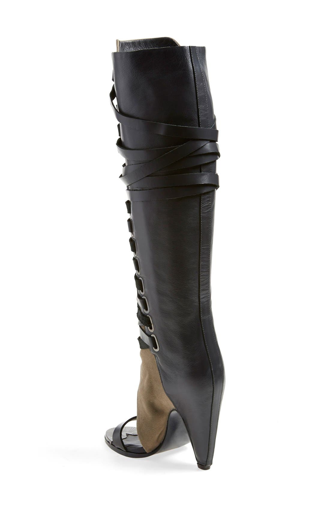 Ivy Kirzhner 'Alps' Open Toe Over the Knee Boot, Alternate, color, 