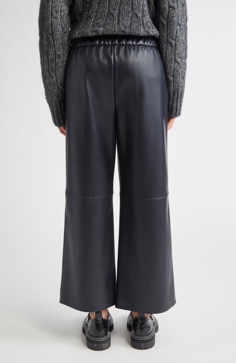 Max Mara Amati Faux Leather Crop Trousers, Alternate, color, Ultramarine