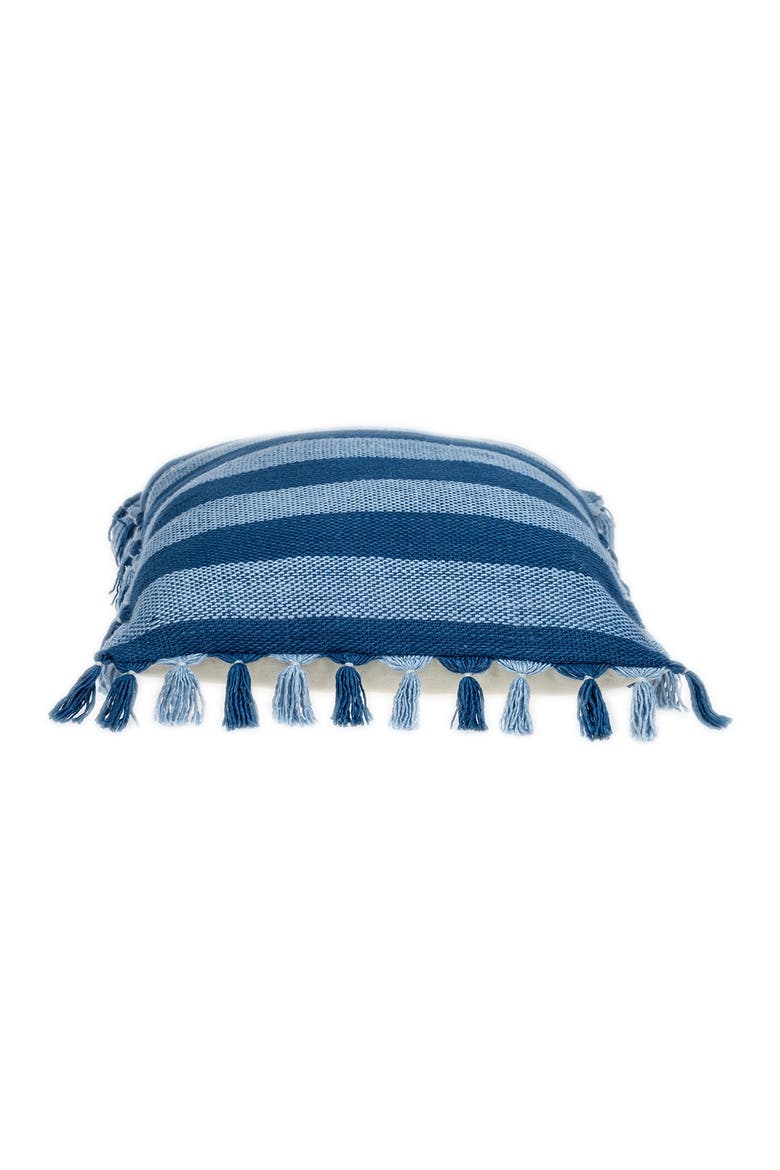 River Transitional Blue Throw Pillow, Alternate, color, BLUE