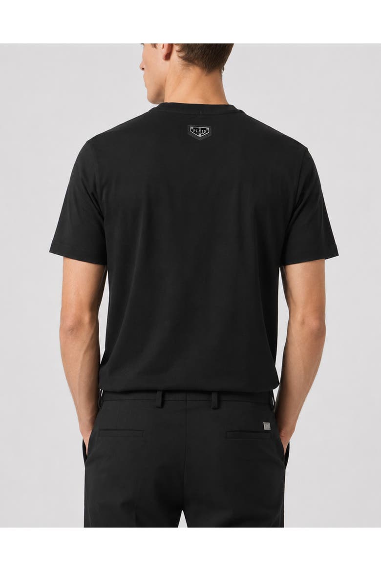 T-Shirt Round Neck Short Sleeve Duck Men, Alternate, color, black