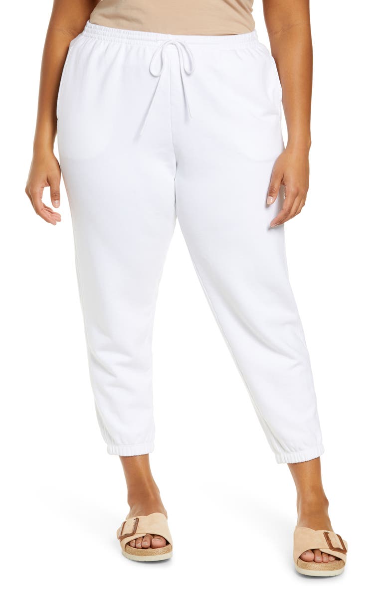 Vince Essential Joggers, Main, color, Optic White