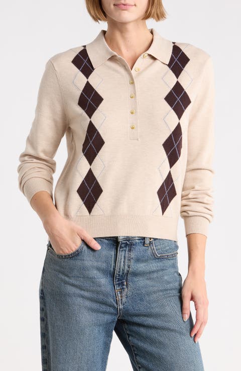 Argyle Polo Sweater