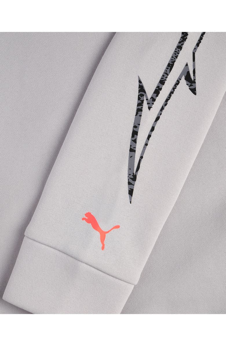 PUMA Kids' LeMelo x Shine Graphic Hoodie, Alternate, color, Grey/ White