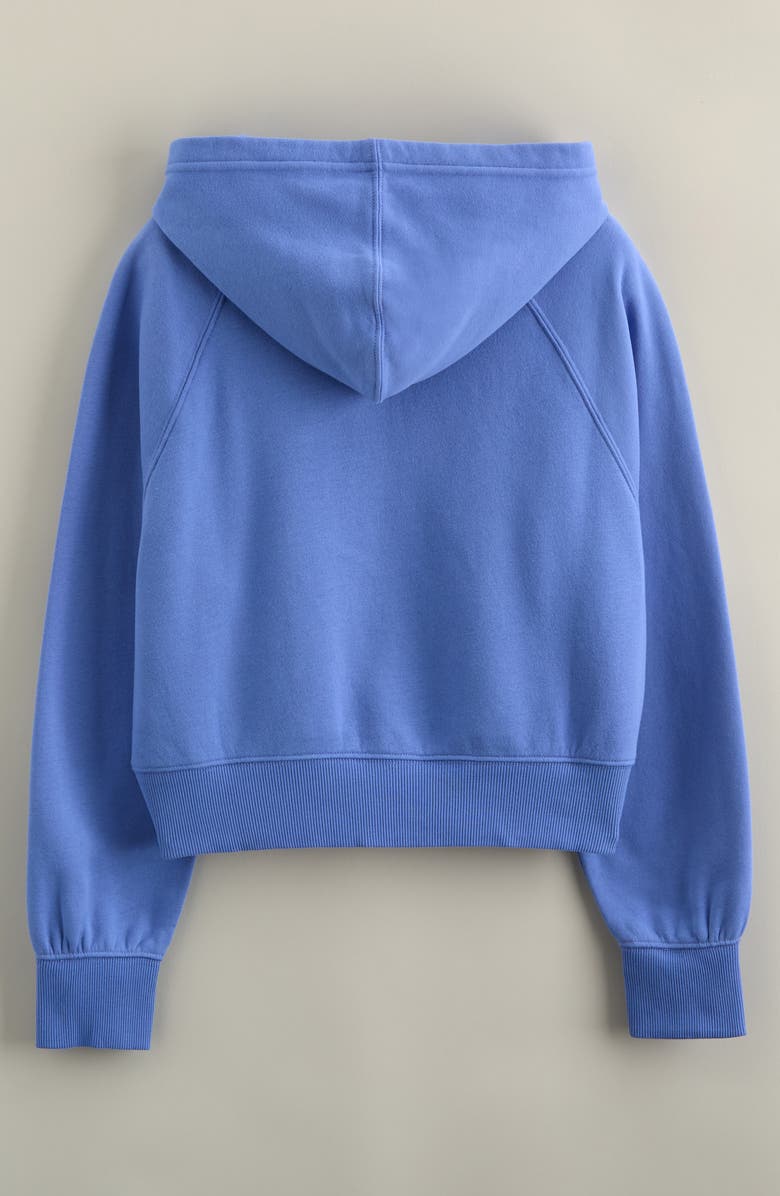 Zella Girl Kids' Kanga Cloud Cotton Blend Hoodie, Alternate, color, Blue Persia