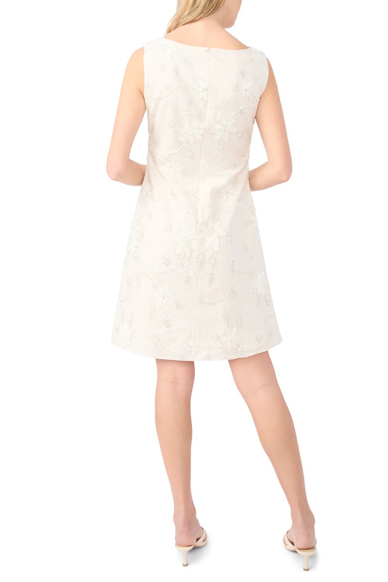 Haylee Beaded Flower Minidress, Alternate, color, NEW IVORY