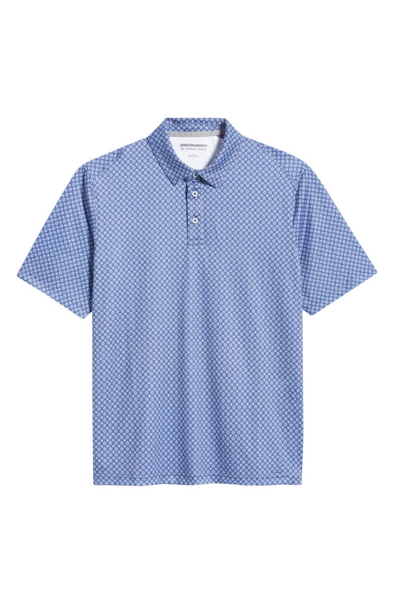 Johnston & Murphy XC+<sup>™</sup> Apex Performance Polo, Alternate, color, Navy Medallion