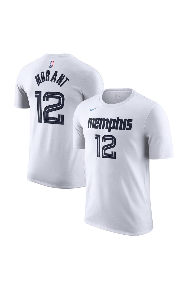 Nike Unisex Nike Ja Morant White Memphis Grizzlies 2025/26 City Edition Name & Number T-Shirt, Alternate, color, White