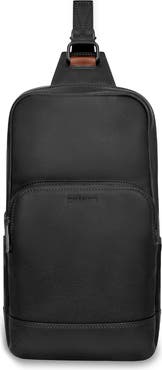 CHAMPS Onyx Leather Sling Bag