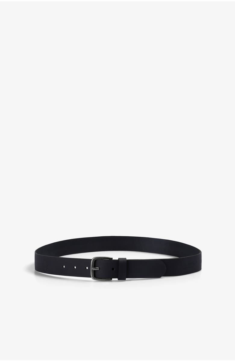 Scalpers Textured Leather Belt, Alternate, color, Navy