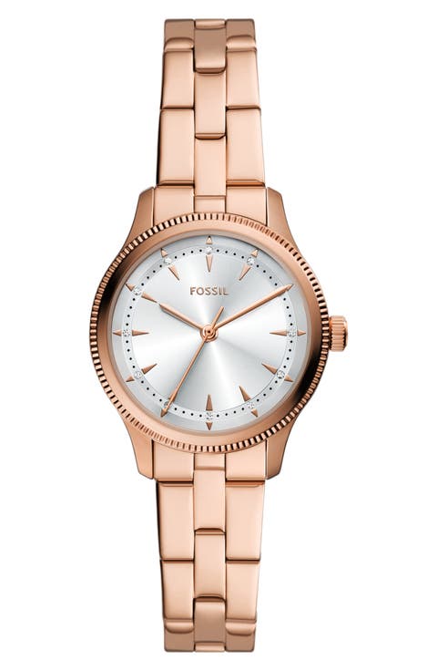 Brynn Rose Gold Tone Bracelet Watch, 30mm