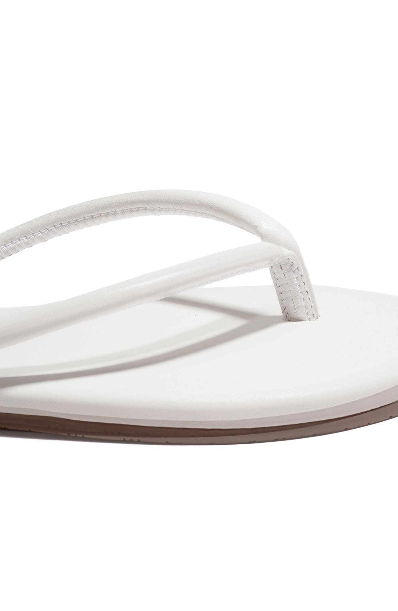 TKEES Lily Tubular Flip Flop, Alternate, color, White