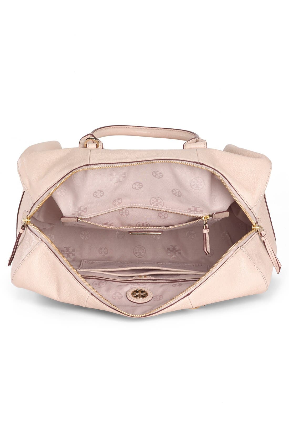 'Brody' Leather Satchel, Alternate, color, LIGHT OAK