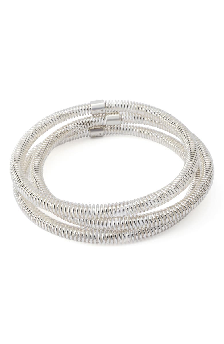Robert Lee Morris Set of Three Coiled Bangles, Main, color,