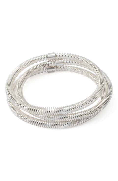 Set of Three Coiled Bangles