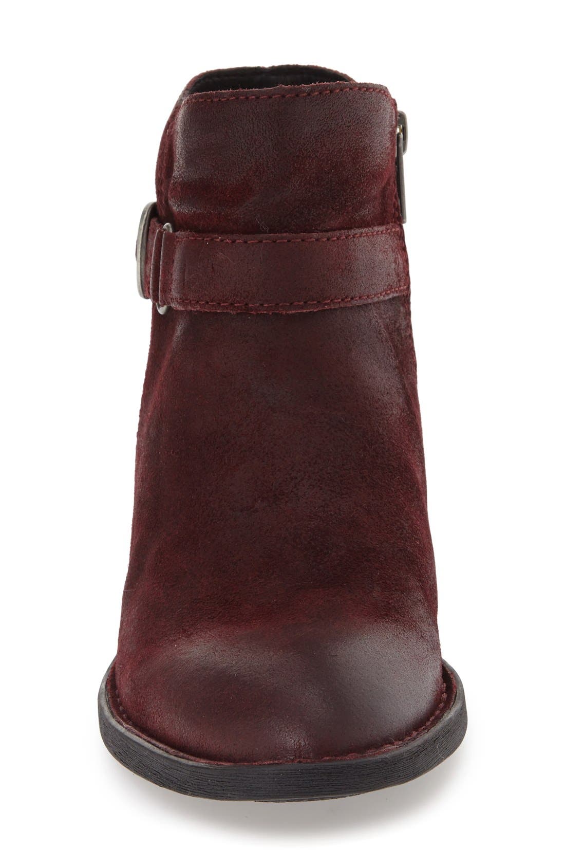 Børn 'Adia' Block Heel Bootie, Alternate, color, Amarena Distress Leather