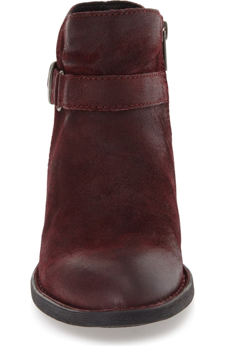 Børn 'Adia' Block Heel Bootie, Alternate, color, Amarena Distress Leather