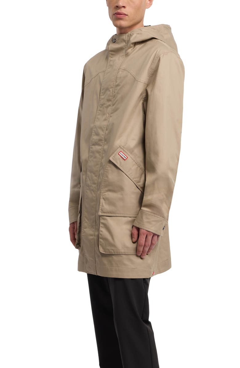 Hunter Downing Hooded Rain Jacket, Alternate, color, Teak