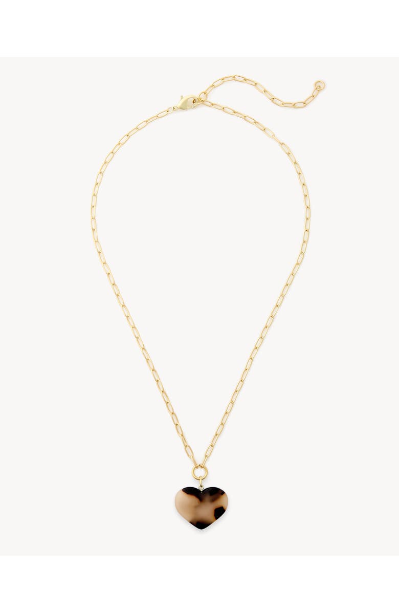 MACHETE Midi Heart Pendant Necklace, Main, color, White Shell