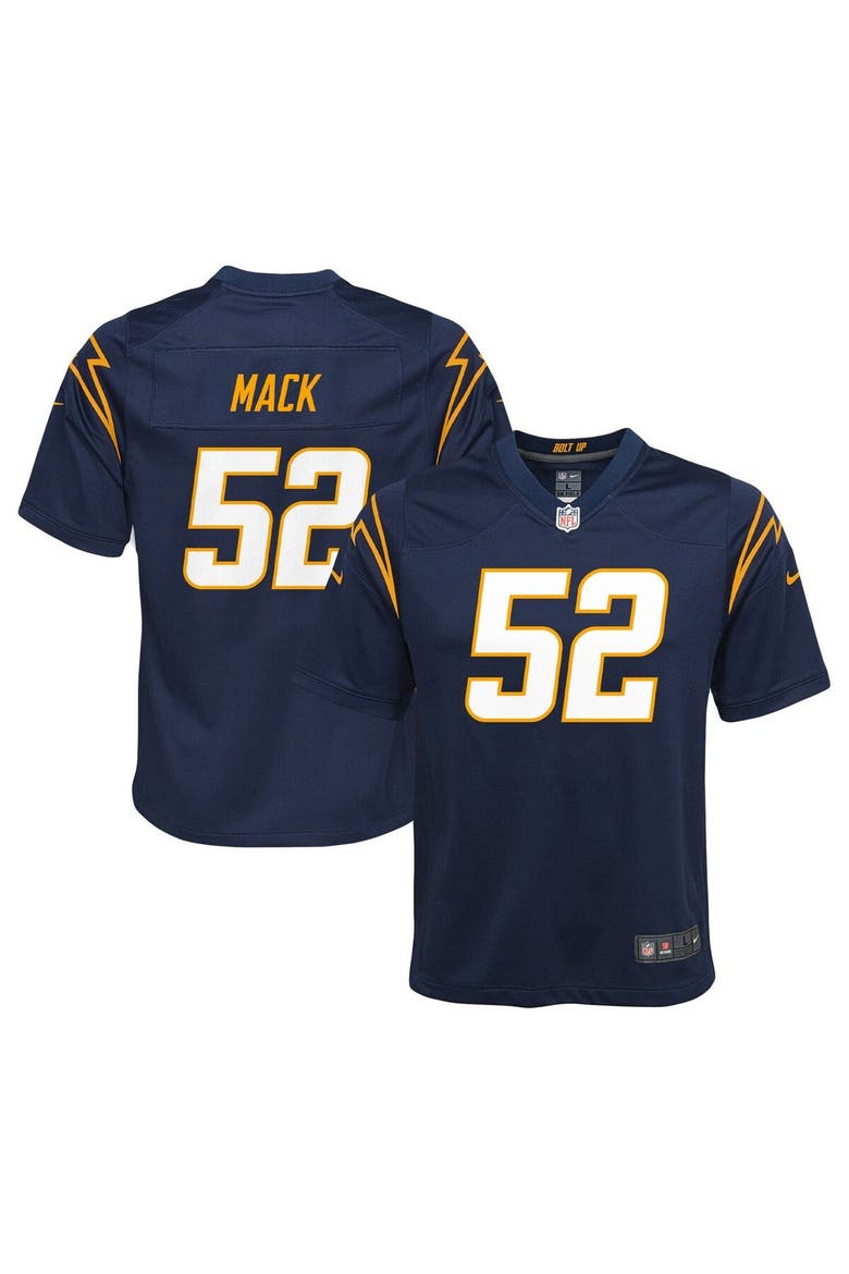 Youth Nike Khalil Mack Navy Los Angeles Chargers Game Jersey, Main, color, Navy