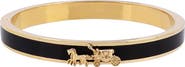 COACH Horse 
Carriage Enamel Hinged Bangle