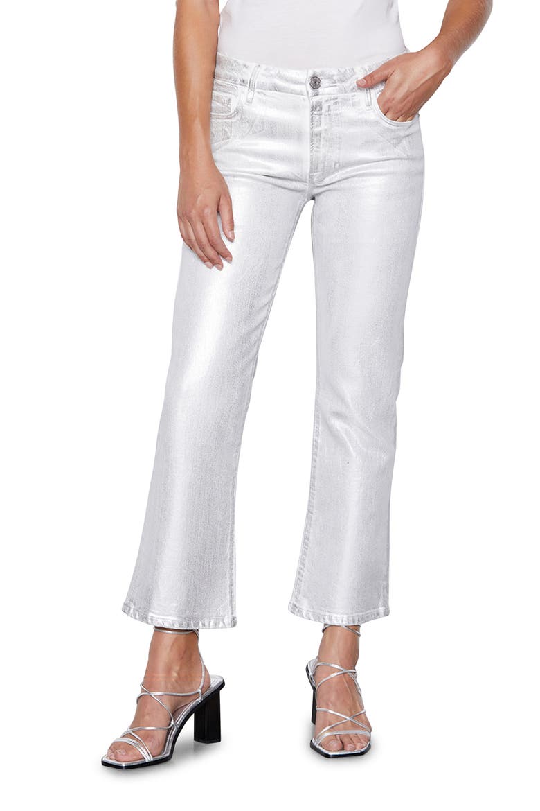 Le Crop Mini Boot Jeans, Main, color, CHROME BLANC