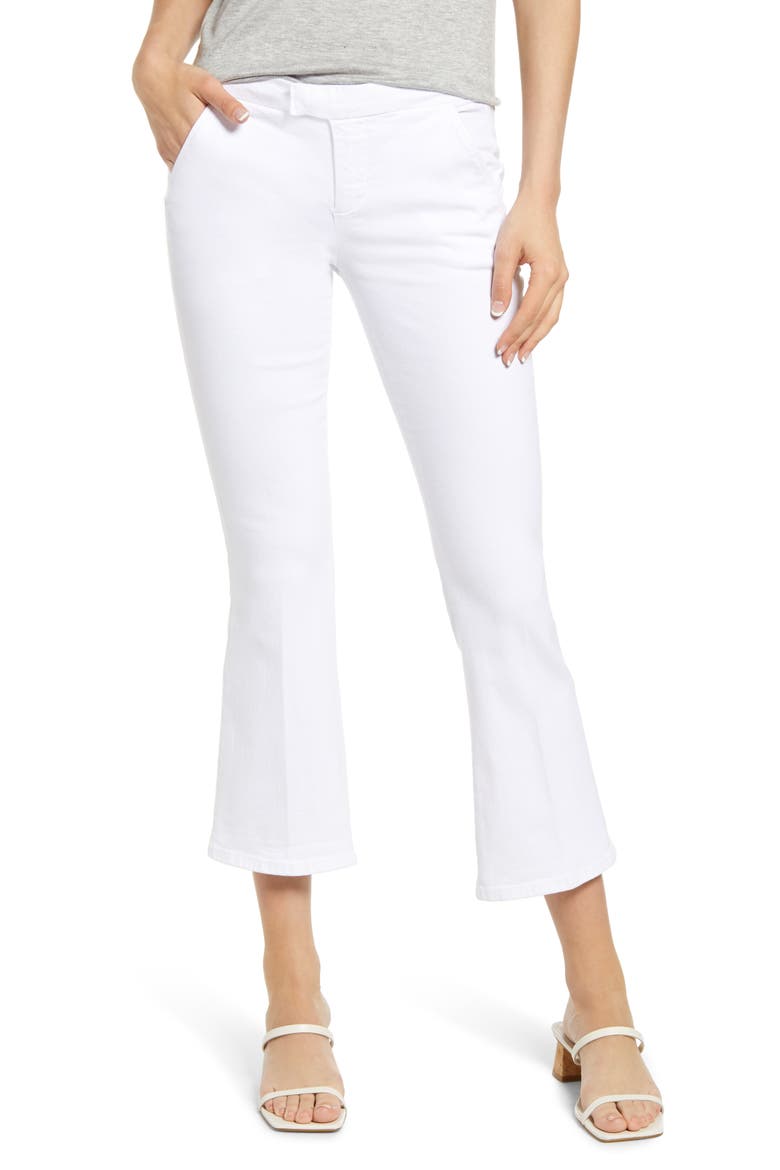 Le Serge Crop Flare Jeans, Main, color, BLANC