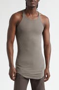 Rick Owens Basic Longline Cotton Rib Tank