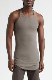Rick Owens Basic Longline Cotton Rib Tank