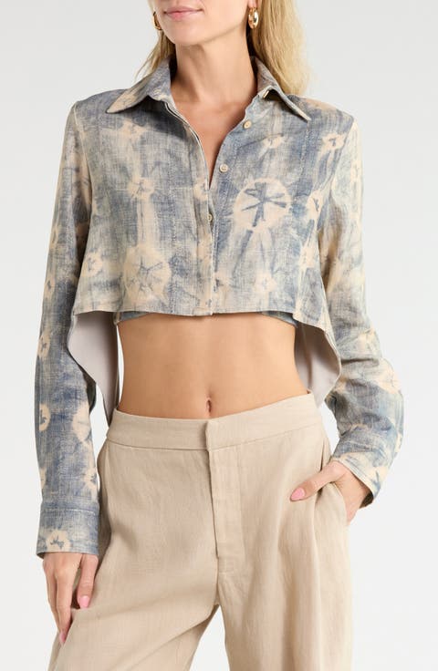 Cova Long Sleeve Crop Top
