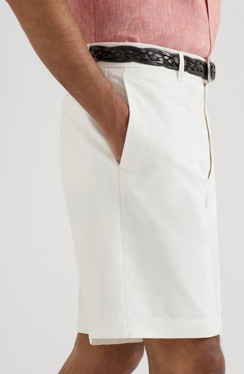 Brunello Cucinelli Garment-dyed Bermuda shorts, Alternate, color, White