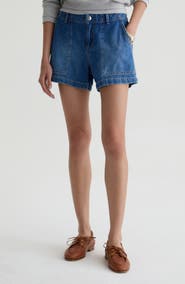 AG Analeigh High Waist Workwear Denim Shorts