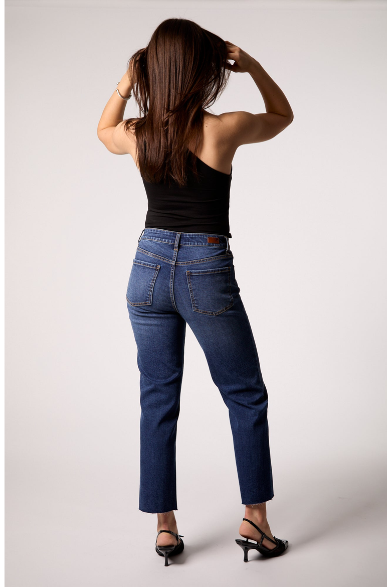 Quinn Mid Rise Straight Jean, Alternate, color, Marrakesh