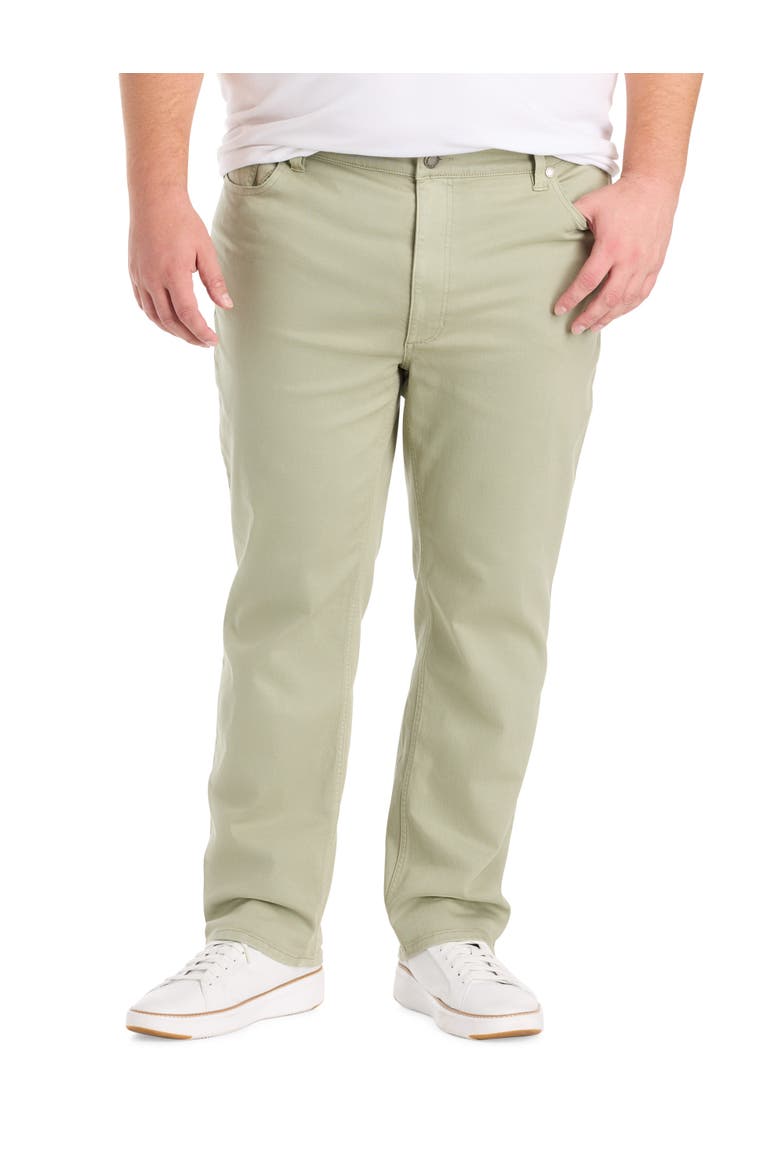 Big & Tall Iconic 5-Pocket Everyday Stretch Pants, Main, color, SEAGRASS OLIVE
