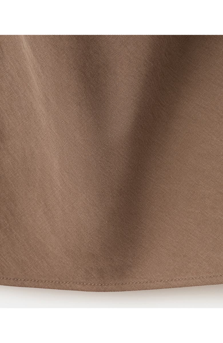 MANGO Cowl Halter Neck Top, Alternate, color, Brown