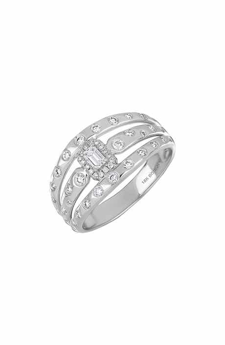 Kiera 18k Gold Diamond Statement Ring