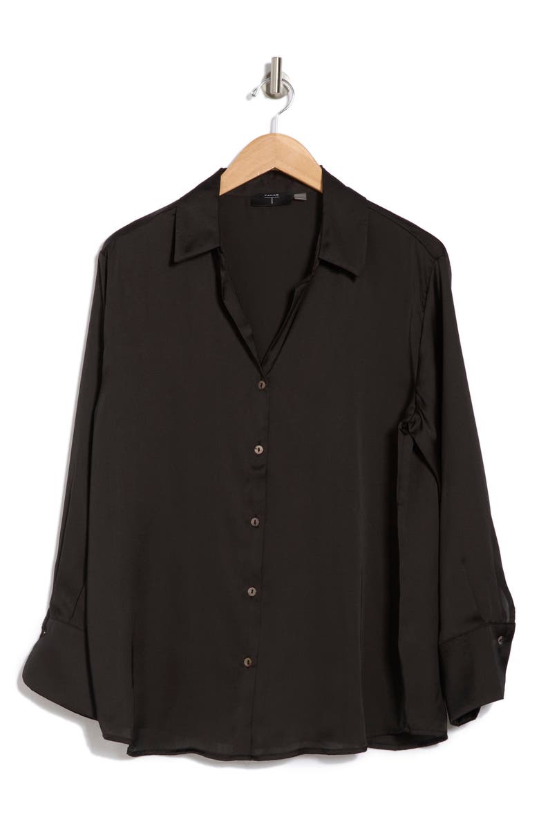 T Tahari Collared Button-Up Shirt, Alternate, color,