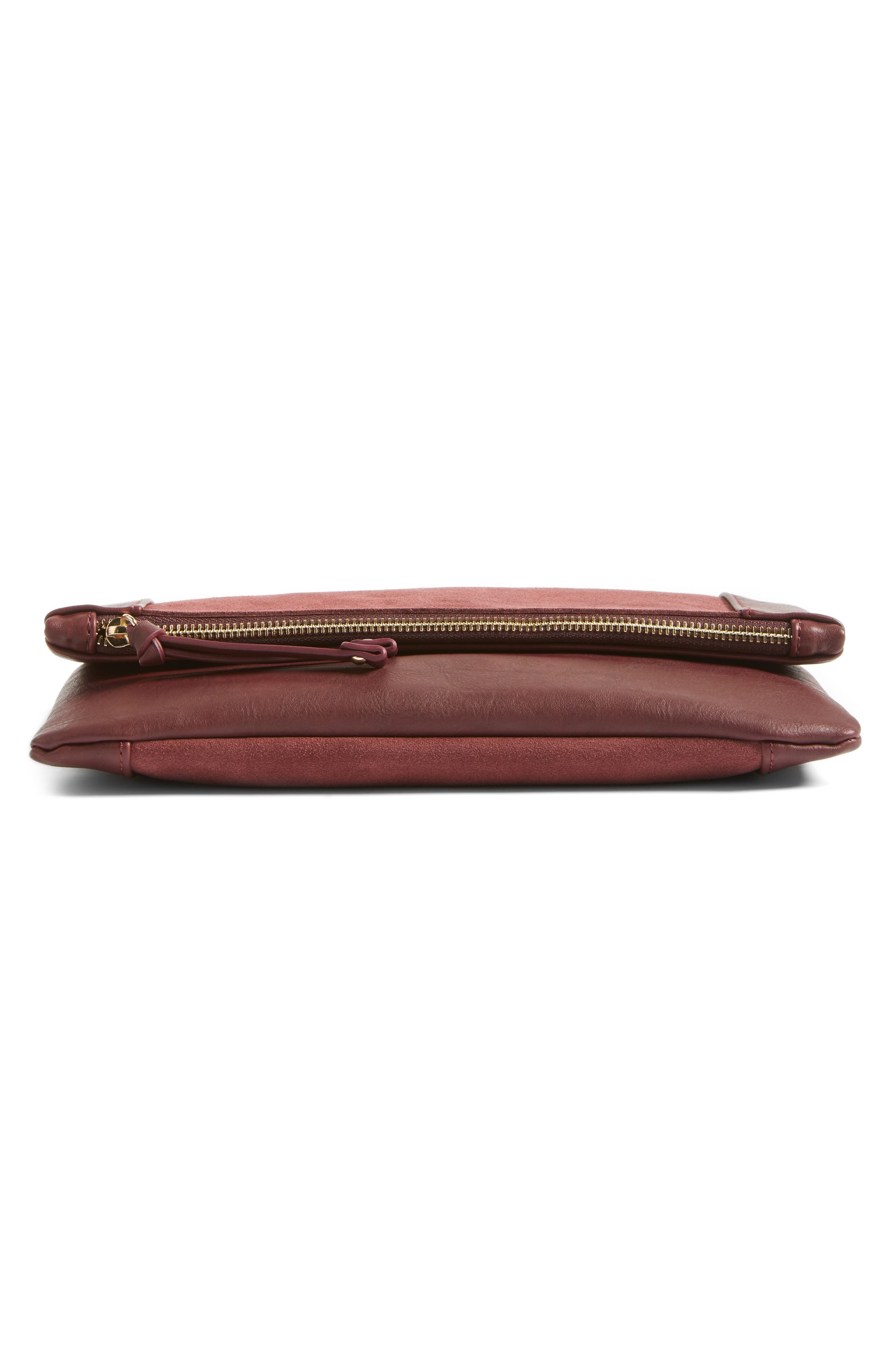Sole Society Jemma Suede Clutch, Alternate, color, 